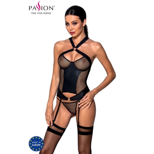 PASSION - AMANDA KORSETT ÖKOLOGISCHES LEDER L/XL