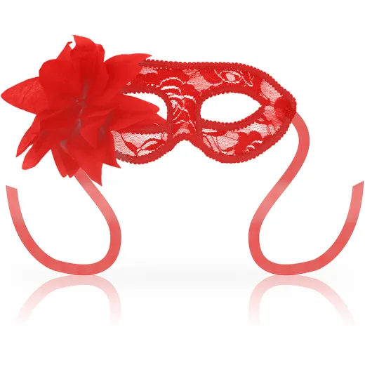OHMAMA - MASKEN MASKEN MIT SPITZE UND ROTEN BLUMEN