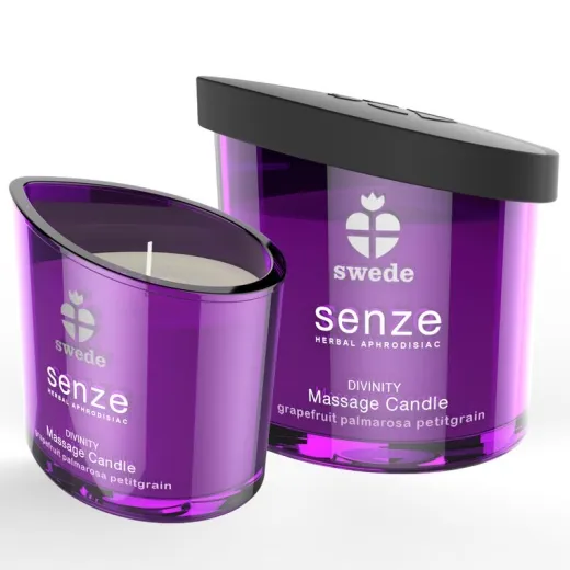 SWEDE - SENZE DIVINITY MASSAGEKERZE - GRAPEFRUIT, PALMAROSA, PETITGRAIN