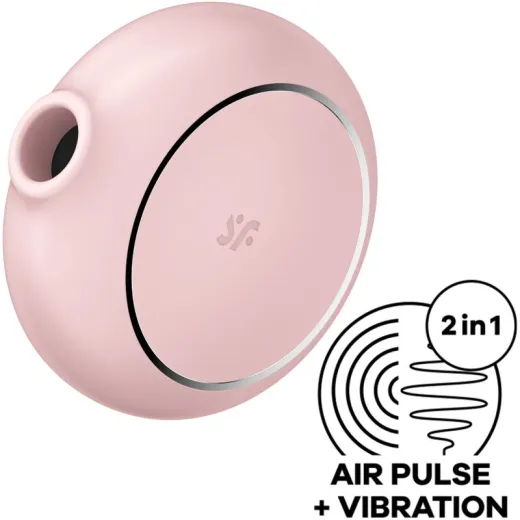 SATISFYER - PRO TO GO 3 DOPPELTER LUFTPULSSTIMULATOR & VIBRATOR ROSA