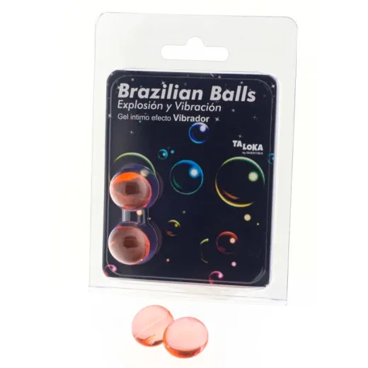 TALOKA - 2 BRASILIANISCHE BLLE MIT VIBRATIONSEFFEKT, AUFREGENDES GEL