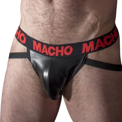 MACHO - MX25RC JOCK ROTES LEDER M