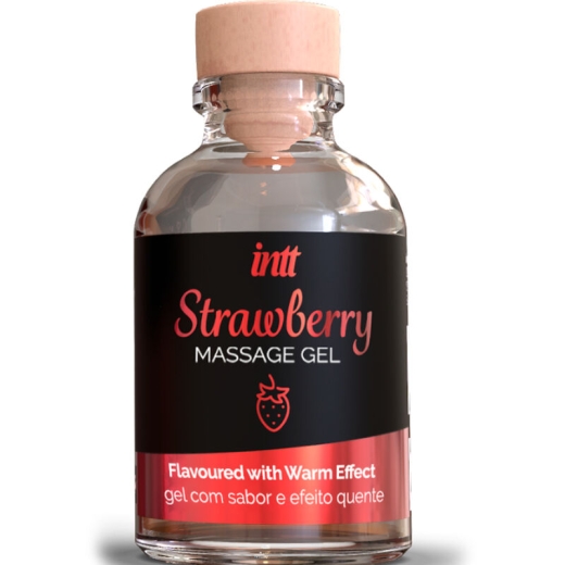 INTT MASSAGE & ORAL SEX - MASSAGEGEL MIT HEISSEM EFFEKT ERDBEERGESCHMACK