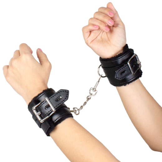 SECRETPLAY - SCHWARZE BONDAGE-HANDSCHELLEN BDSM-KOLLEKTION