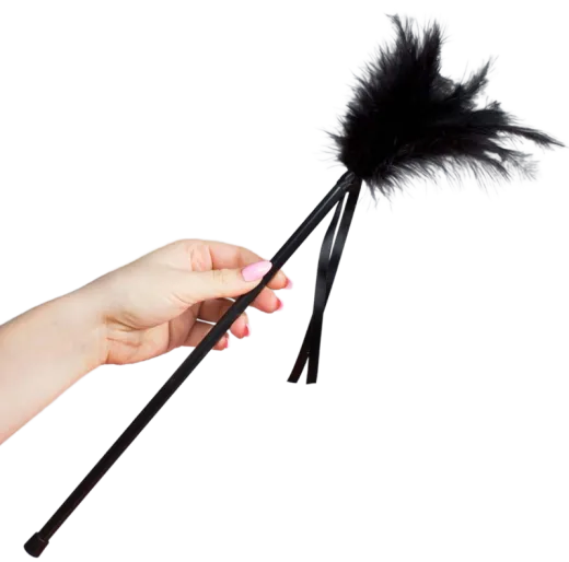 SECRETPLAY - SCHWARZE FEDERN 40 CM