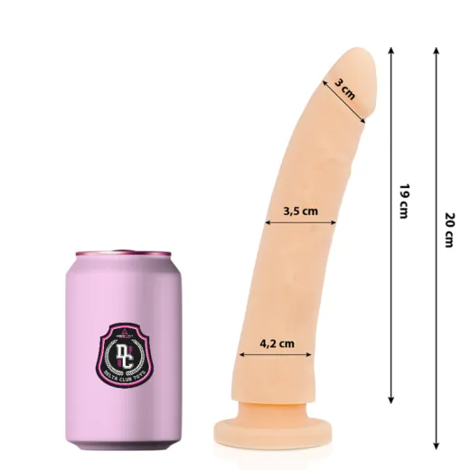 DELTA CLUB - TOYS NATÜRLICHER DILDO MEDIZINISCHES SILIKON 20 CM -O- 4 CM