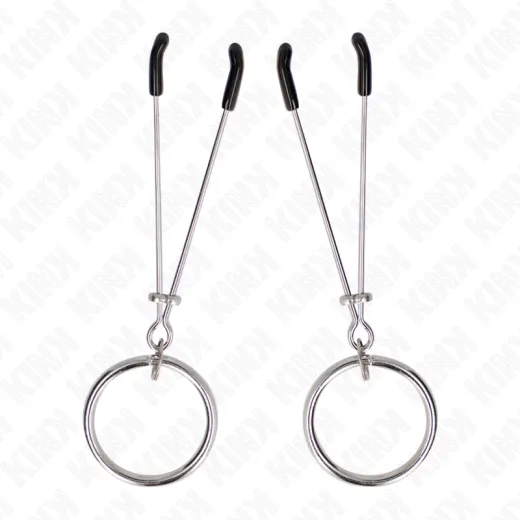 KINK - DÜNNE NIPPELKLEMMEN MIT O-RING 7 CM