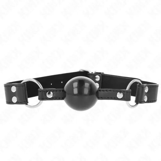 KINK - WEICHER UND FESTER KUGELKOPF 4 CM MIT KUNSTLEDERBAND 62 x 2,5 CM VERSTELLBAR 42-58 CM