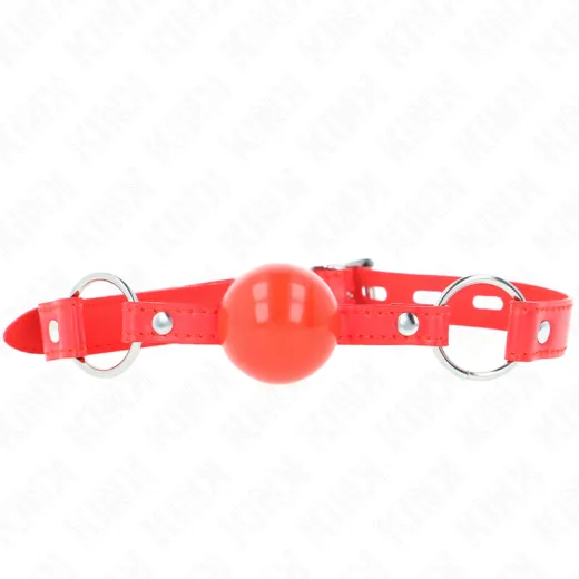 KINK - TPE-BALL 4 CM KNEBEL MIT ROJO-SCHLOSS 60 x 2 CM