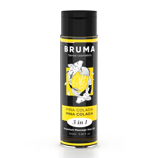 BRUMA - PREMIUM-MASSAGEÖL MIT WÄRMEEFFEKT, PINA COLADA-GESCHMACK 3 IN 1 - 100 ML