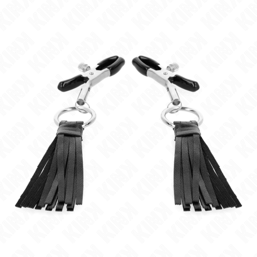 KINK - KUNSTLEDER QUASTEN NIPPELKLEMMEN 6 CM