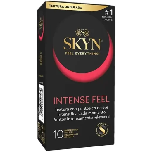 SKYN - KONDOM MIT INTENSIVEM GEFÜHL UND STRUKTURIERTEM WELLENDESIGN, 10 EINHEITEN