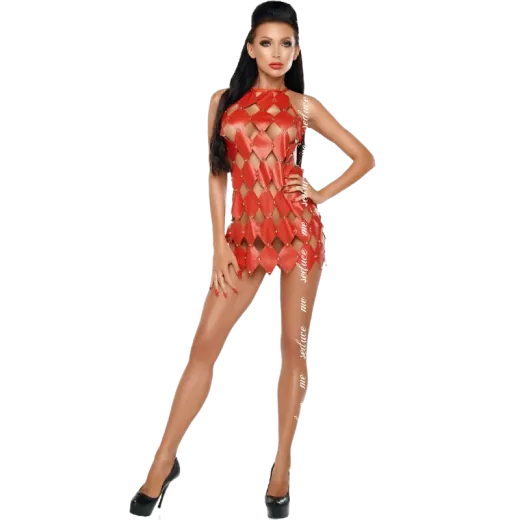 ME-SEDUCE - GWEN KLEIDEN NACKTER RÜCKEN ROT L/XL