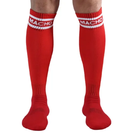 MACHO - LANGE SOCKEN EINE GRÖSSE ROT