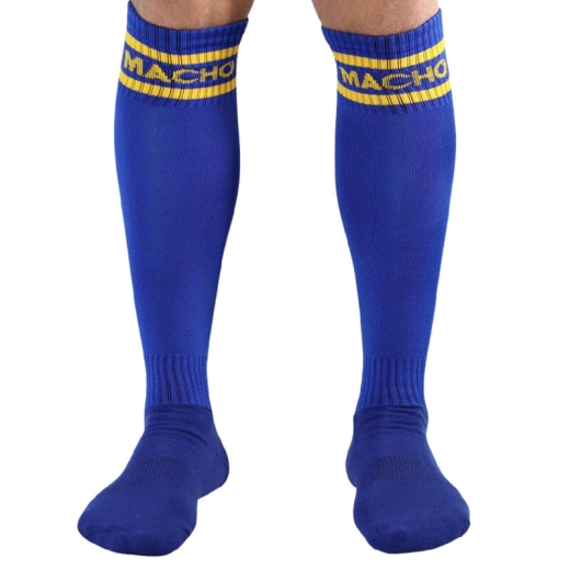 MACHO - LANGE SOCKEN, EINE GRÖSSE, BLAU