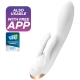 SATISFYER - DOUBLE FLEX VIBRATOR APP WEISS