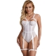 SUBBLIME - TEDDY MIT STRUMPFBAND-DETAIL BRUST WEISS L/XL
