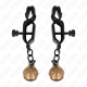 KINK - BELL JAW STYLE NIPPELKLEMMEN SCHWARZ 7 CM