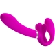 PRETTY LOVE - VALERIE DOPPEL-STRAP-ON-VIBRATOR 12 VIBRATIONEN LILA