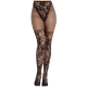 LEG AVENUE - DAHLIA SPITZENSTRÜMPFE MIT NETZDETAIL SCHWARZ