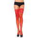 LEG AVENUE - SELBSTKLEBENDE ROTE STRUMPFHOSE MIT BREITER SPITZE, EINE GRÖSSE