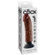 KING COCK - VIBRIERENDER SCHWANZ BRAUN 20,32 CM