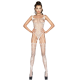 PASSION - WOMAN BS034 WEISSER BODYSTOCKING, EINE GRÖSSE