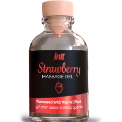 INTT MASSAGE & ORAL SEX - MASSAGEGEL MIT HEISSEM EFFEKT ERDBEERGESCHMACK