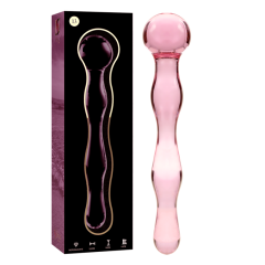 NEBULA SERIES BY IBIZA - MODELL 13 DILDO BOROSILIKATGLAS ROSA 18 CM -O- 3.5 CM