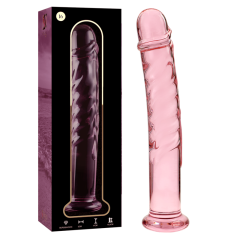 NEBULA SERIES BY IBIZA - MODELL 16 DILDO BOROSILIKATGLAS ROSA 18.5 CM -O- 3 CM
