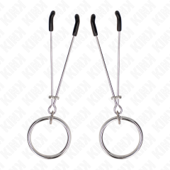 KINK - DÜNNE NIPPELKLEMMEN MIT O-RING 7 CM