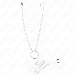 KINK - DREIFACH NIPPEL- UND KLITZISKLEMMEN MIT KETTE MODELL 1