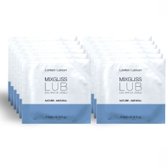 MIXGLISS - NATÜRLICHES SCHMIERMITTEL AUF WASSERBASIS 12 EINZELDOSIS 4 ML